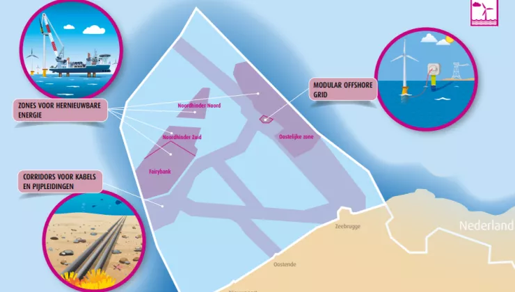 Kaart Zones Offshore illustratie 
